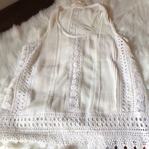 Nicole Miller Waite Crochet Blouse
